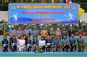 নৌবাহিনী বাৎসরিক টেনিস ও স্কোয়াশ প্রতিযোগিতা সমাপ্ত