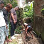 বুড়িশ্চর ইউনিয়নের বদল চৌধুরী বাড়ি এলাকায় পানি নিষ্কাশন ব্যবস্থা গ্রহন
