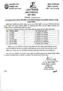 চবির ২৬-২৭ শিক্ষাবর্ষে ভর্তি পরীক্ষার তারিখ ঘোষণা