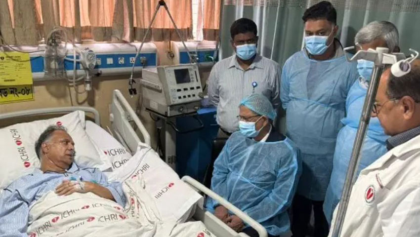 জ্বালানিমন্ত্রী টুকুকে দেখতে হাসপাতালে গেলেন রাষ্ট্রপতি
